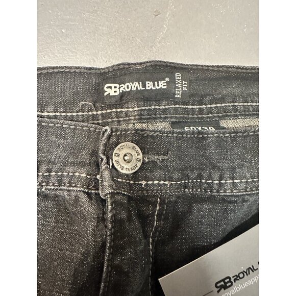 Royal Blue Brand Denim Jeans Men Size 62 x 32 Relaxed Fit Big & Tall New - Picture 6 of 8